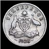 Image 3 : 1925 Britain 3 Pence 3p KM# 813a Grades xf