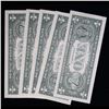 Image 3 : 5x Consecutive 1981 $1 Federal Reserve Notes (Philadelphia, PA), All CU Grades CU