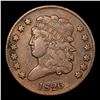 Image 2 : 1826 Classic Head half cent C-1 1/2c Graded vf35 By SEGS