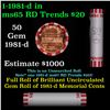 Image 1 : Shotgun Lincoln 1c roll, 1981-d 50 pcs Bank Wrapper.