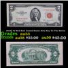 Image 1 : 1953C $2 Red Seal United States Note Key To The Series Grades Select AU