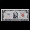 Image 2 : 1953C $2 Red Seal United States Note Key To The Series Grades Select AU