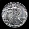 Image 2 : 1941-d Walking Liberty Half Dollar 50c Grades Select Unc