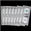 Image 2 : 4x Consec. plus 2x Consec. plus 2x Non-Consec. **Star Note** 2001 $1 Federal Reserve Notes (Dallas, 