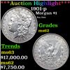 Image 1 : ***Auction Highlight*** 1901-p Morgan Dollar $1 Graded Select Unc BY USCG (fc)