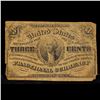 Image 2 : 1865 US Fractional Currency 3c Third Issue fr-1226 Washingon Light Background Grades vf+