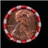 Image 2 : Shotgun Lincoln 1c roll, 1980-d 50 pcs Bank Wrapper.