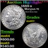 Image 1 : ***Auction Highlight*** 1889-s Morgan Dollar $1 Graded Select+ Unc BY USCG (fc)