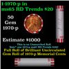 Image 1 : Shotgun Lincoln 1c roll, 1970-p 50 pcs Bank Wrapper.