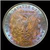 Image 3 : 1887-p Morgan Dollar Rainbow Toned $1 Grades Choice Unc