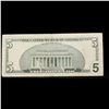 Image 3 : **Star Note** 1999 $5 Green Seal Federal Reserve Note Grades vf+