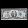 Image 2 : 1995 **Star Note** $2 Federal Reserve Note (Atlanta, GA) Grades Choice AU/BU Slider