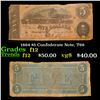 Image 1 : 1864 $5 Confederate Note, T69 Grades f, fine