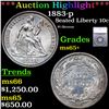 Image 1 : ***Auction Highlight*** 1883-p Seated Liberty Dime 10c Graded ms65+ BY SEGS (fc)