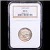 Image 2 : NGC 1949-d Washington Quarter 25c Graded ms66 By NGC