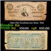 Image 1 : 1864 $50 Confederate Note, T66 Grades f, fine