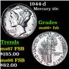Image 1 : 1944-d Mercury Dime 10c Grades GEM++ FSB