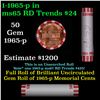 Image 1 : Shotgun Lincoln 1c roll, 1965-p 50 pcs Bank Wrapper.