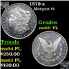 Image 1 : 1879-s Morgan Dollar $1 Grades Select Unc+ PL