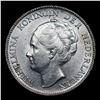 Image 2 : 1930 Netherlands 1 Gulden Silver KM# 161.1 Grades Choice Unc