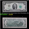 Image 1 : 1976 $2 Green Seal Federal Reseve Note (Philadelphia, PA) Grades Choice AU/BU Slider