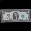 Image 2 : 1976 $2 Green Seal Federal Reseve Note (Philadelphia, PA) Grades Choice AU/BU Slider