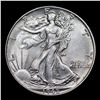 Image 2 : 1945-p Walking Liberty Half Dollar 50c Grades Select Unc