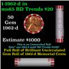 Image 1 : Shotgun Lincoln 1c roll, 1962-d 50 pcs Bank Wrapper.