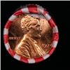 Image 2 : Shotgun Lincoln 1c roll, 1974-d 50 pcs Bank Wrapper.