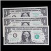 Image 2 : 3x Consecutive 2009 $1 Federal Reserve Notes (Kansas City, MO) Grades CU