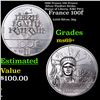 1986 France 100 Francs Silver Piedfort Strike, Statue of Liberty, KM# P972 Grades ms69+