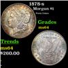 Image 1 : 1878-s Morgan Dollar $1 Grades Choice Unc