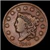 Image 2 : 1834 Small 8 Coronet Head Large Cent N-2 1c Grades vf+