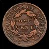 Image 3 : 1834 Small 8 Coronet Head Large Cent N-2 1c Grades vf+