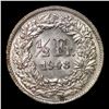 Image 3 : 1948B Switzerland 1/2 Franc Silver KM# 24 Grades Select+ Unc