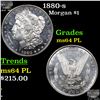 Image 1 : 1880-s Morgan Dollar $1 Grades Choice Unc PL