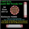 Image 1 : Shotgun Lincoln 1c roll, 1977-d 50 pcs Bank Wrapper.