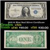 1935 $1 Blue Seal Silver Certificate Grades vf+