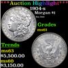 ***Auction Highlight*** 1904-s Morgan Dollar $1 Graded ms61 BY SEGS (fc)