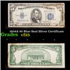 1934A $5 Blue Seal Silver Certificate Grades vf+