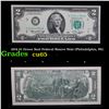 1976 $2 Green Seal Federal Reseve Note (Philadelphia, PA) Grades Gem CU
