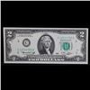 Image 2 : 1976 $2 Green Seal Federal Reseve Note (Philadelphia, PA) Grades Gem CU