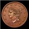 Image 2 : Proof ***Auction Highlight*** 1841 Proof Braided Hair Large Cent MINTAGE OF 25 1c Graded pr65 bn BY 