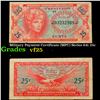 Image 1 : Military Payment Certificate (MPC) Series 641 25c Grades vf+