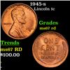 Image 1 : 1945-s Lincoln Cent 1c Grades GEM++ Unc RD