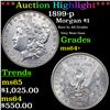 Image 1 : ***Auction Highlight*** 1899-p Morgan Dollar $1 Graded ms64+ BY SEGS (fc)