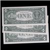 Image 3 : 3x Consecutive 1981 $1 Federal Reserve Notes (Philadelphia, PA), All CU Grades CU
