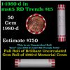 Image 1 : Shotgun Lincoln 1c roll, 1980-d 50 pcs Bank Wrapper.