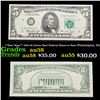 Image 1 : **Star Note** 1974 $5 Green Seal Federal Reserve Note (Philadelphia, PA) Grades Choice AU/BU Slider