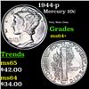 Image 1 : 1944-p Mercury Dime 10c Grades Choice+ Unc